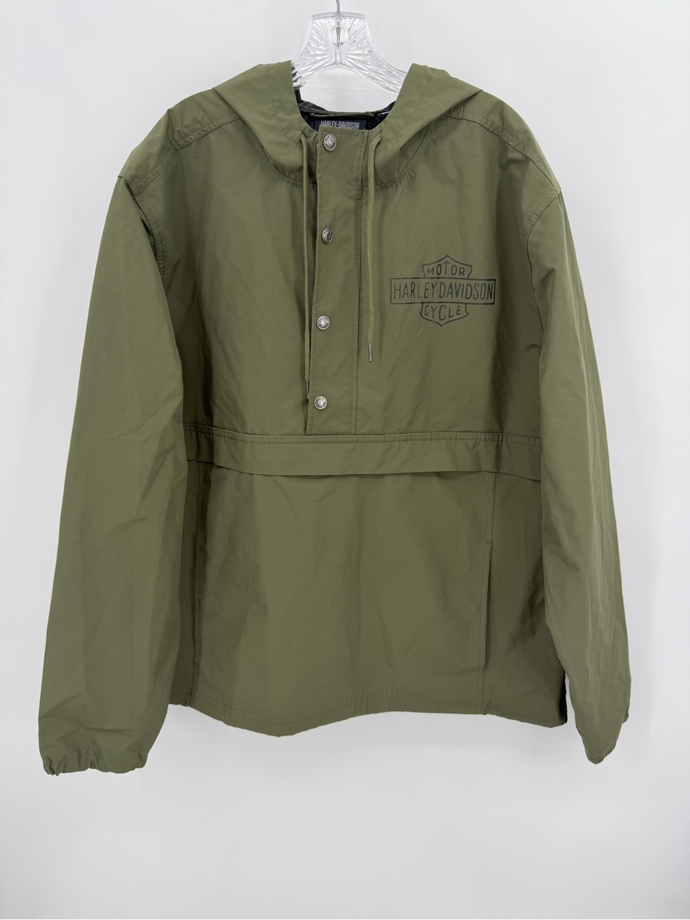 Harley-Davidson Men's Essential Anorak Jacket Olive Green Size XL